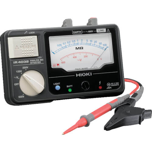 เครื่องวัดความต้านทานฉนวนแบบแอนะล็อก (3 ช่วง) IR4031-10