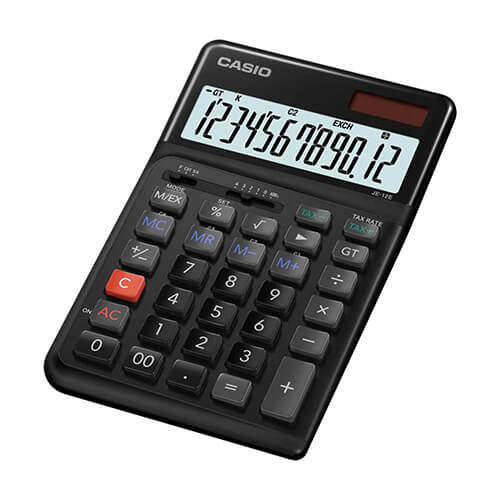 เครื่องคิดเลขที่ออกแบบตามสรีรศาสตร์ แบรนด์ CASIO