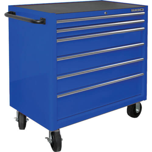 รายละเอียดสินค้า 6 ลิ้นชัก Roll Cab แผ่นยางปูพรมสีน้ำเงิน