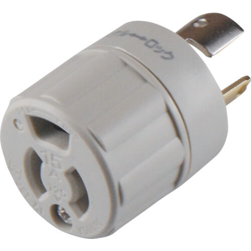 ประเภทขอเกี่ยวของอแดปเตอร์ → ประเภทการยึด กราวด์สีขาว 2P15A125V