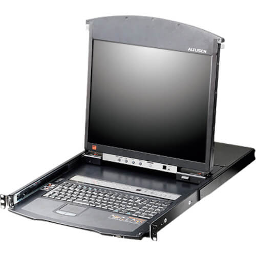 19inch 8P C5 D.Rail LCD KVM IP SW. W/JP KB 1อัน
