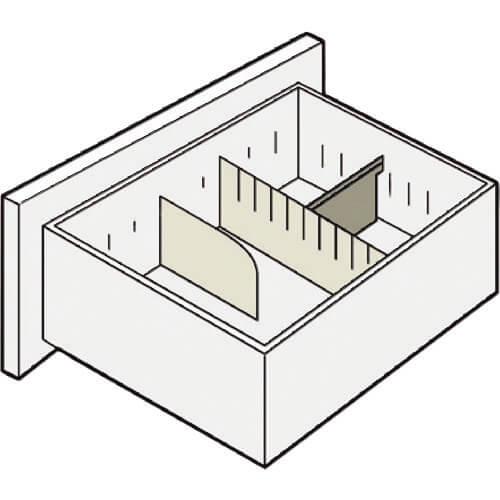LX-5 พาร์ติชันแนวนอน L5-SI-FD3 DGY (635208)