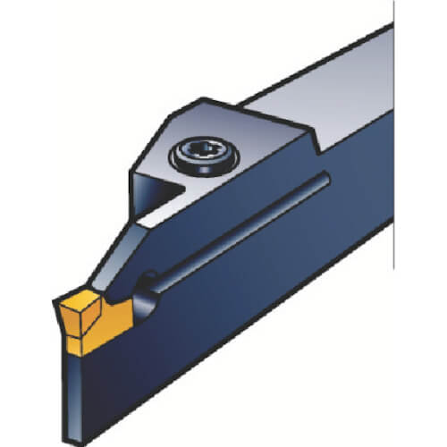 T-Max Q-cut Shank bit สำหรับการกลึงตัดและการเซาะร่อง