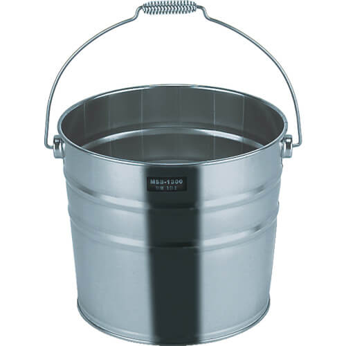 ถังสแตนเลส 18-8 พร้อมขอเกี่ยวทรง A 13L 300 x H260