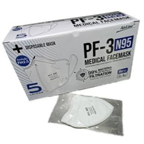 หน้ากากอนามัยทางการแพทย์ชนิด N95 แบรนด์ AIRLINE (SAFEMASK)