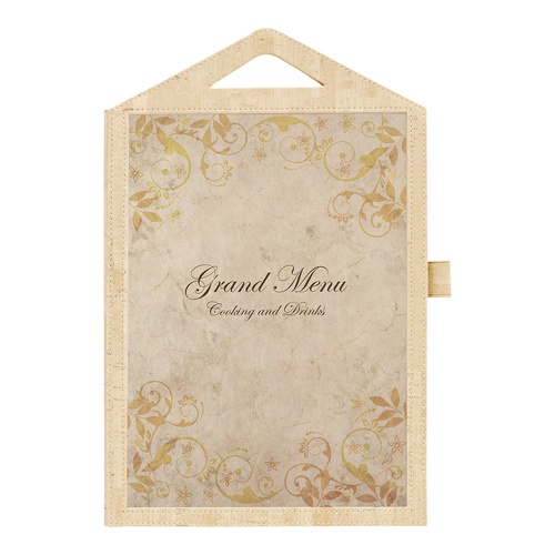 สมุดเมนูชินบิมีด้ามจับ