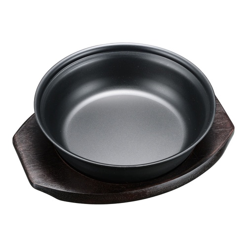 SA Fe จานสเต็กอเนกประสงค์ทรงกลมทรงลึก