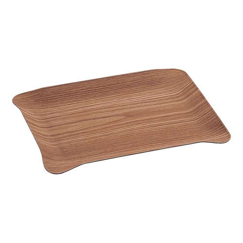 ถาดเสิร์ฟเรซิ่น ลายไม้ สีธรรมชาติ