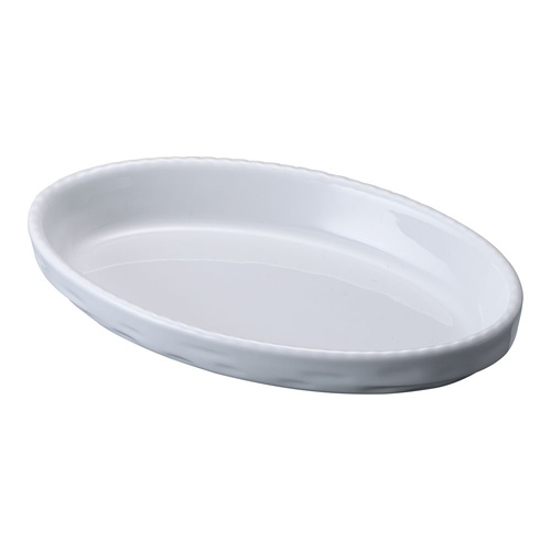 จานกราแตงวงรี Schoenwald สีขาว