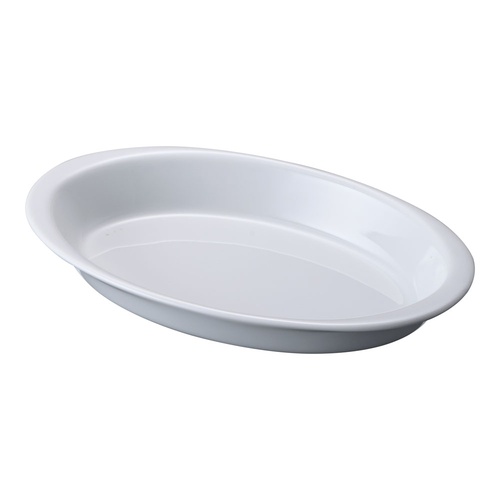 จานกราแตงวงรี Schoenwald สีขาว