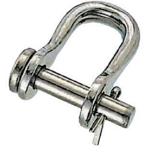 Stainless Steel Half-Round D-ShackleCotter Pin type 1อัน
