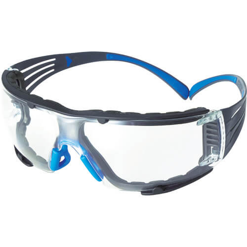 แว่นตาป้องกัน Secure Fit แบบใส SF401SGAF-BLU-F พร้อมปะเก็น