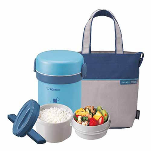 Zojirushi SL-MEE07AB Ms.Bento Stainless Lunch Jar, Aqua Blue