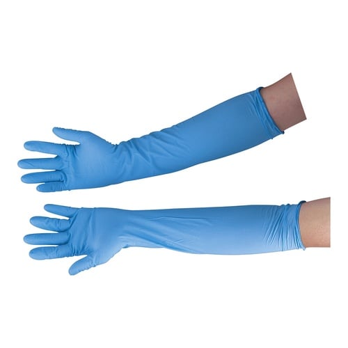 Nitorino Long 500 สีฟ้า (50 ชิ้น)