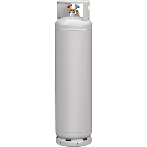 กระบอกสูบกู้คืนฟลูออโรคาร์บอนพร้อมเซ็นเซอร์ลูกลอย 117L 3/8