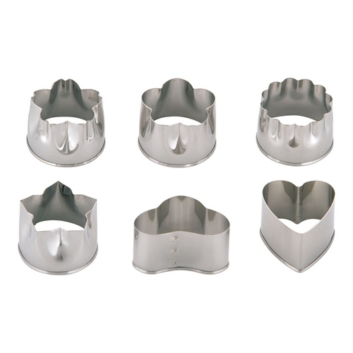 แม่พิมพ์ตัดบิสกิต 18-8 (6 ชิ้น) ขนาดใหญ่