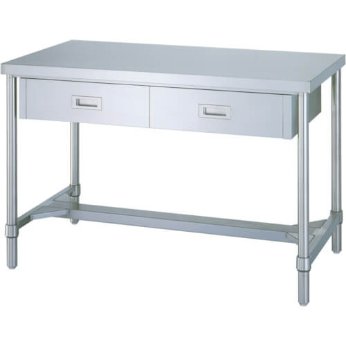 Stainless Steel Table with Drawers 1อัน