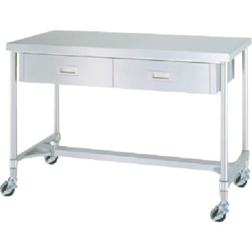 Stainless Steel Table with Drawers 1อัน