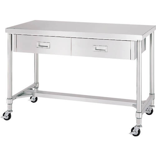 Stainless Steel Table with Drawers 1อัน