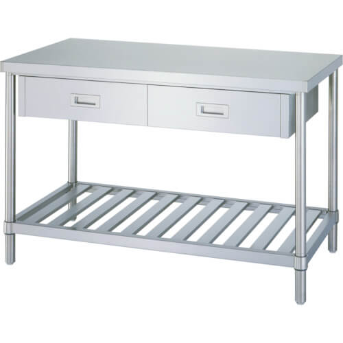 Stainless Steel Table with Drawers 1อัน
