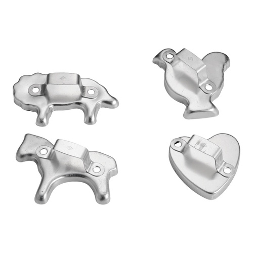 แม่พิมพ์ตัดคุกกี้อลูมิเนียม #1 (4 ชิ้น)