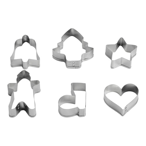ที่ตัดคุกกี้ลายคริสต์มาส (6 ชิ้น)