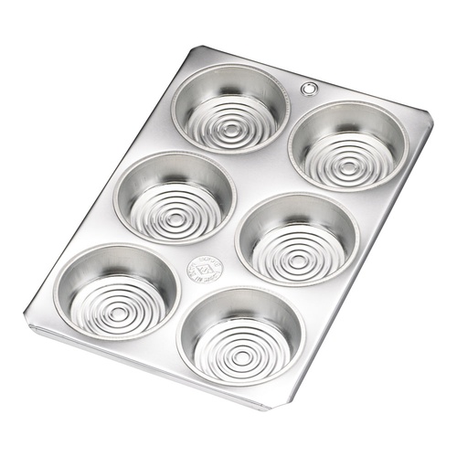 แม่พิมพ์มัฟฟินดีบุก ทรงตางู 6 ถ้วย