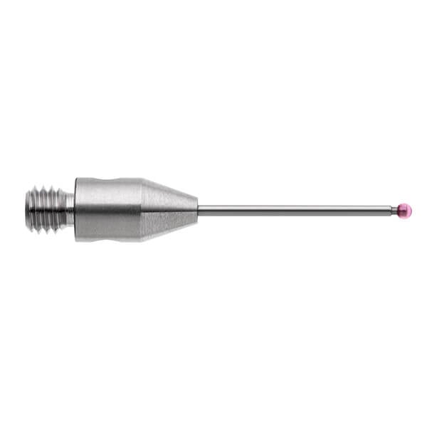 เข็มวัดชิ้นงานทรงตรง M3 ก้านคาร์ไบด์ ปลายทับทิม 20mm Dia. 1mm
