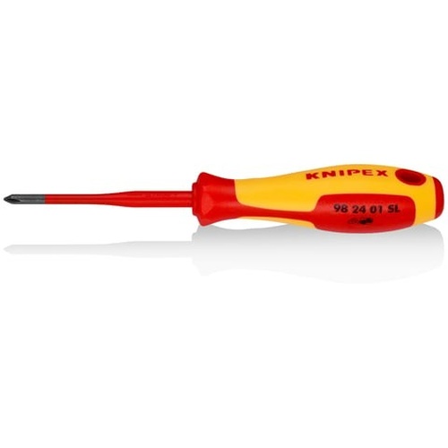 ไขควง (บางเบา) สำหรับสกรูหัวผ่า, Phillips® แบรนด์ KNIPEX