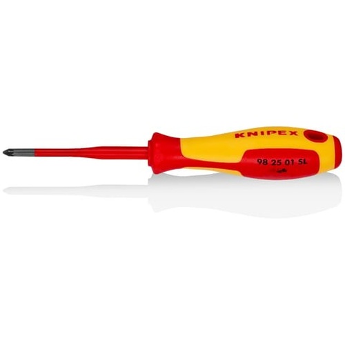 ไขควง (บางเบา) สำหรับสกรูหัวผ่า, Pozidriv® แบรนด์ KNIPEX