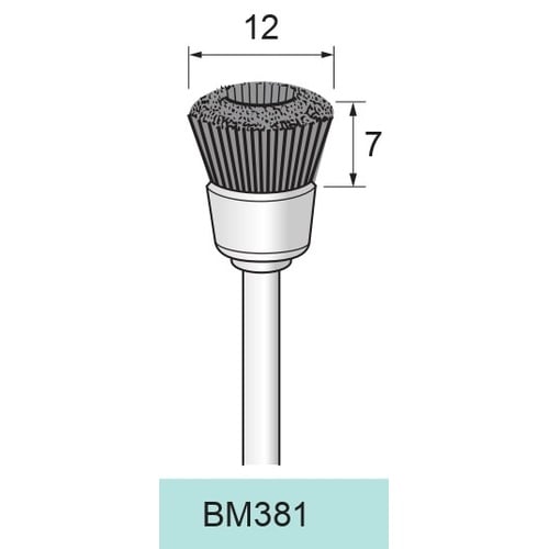Black Bristle Cup Brush φ12×7×φ2.34