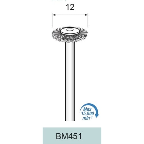 Stainless Steel Wire Wheel Brush φ12×φ2.34