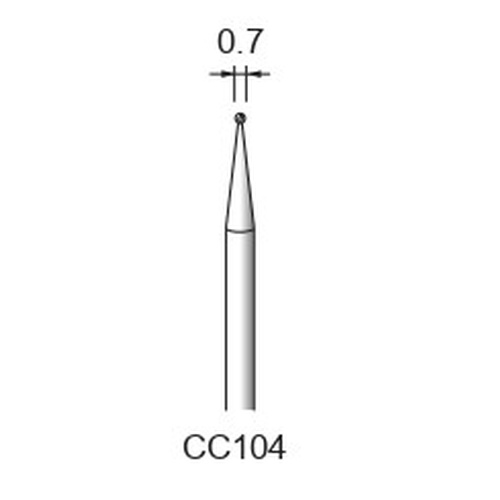 Carbide Cutters Spiral Cut φ0.7×φ2.34
