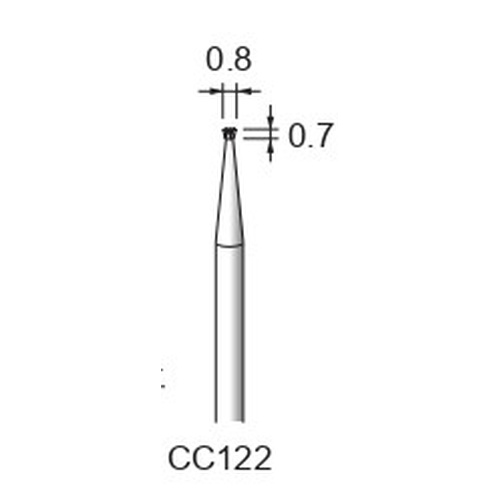 Carbide Cutters Spiral Cut φ0.8×0.7×φ2.34
