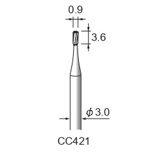 Carbide Cutters Spiral Cut φ0.9×3.6×φ3.0