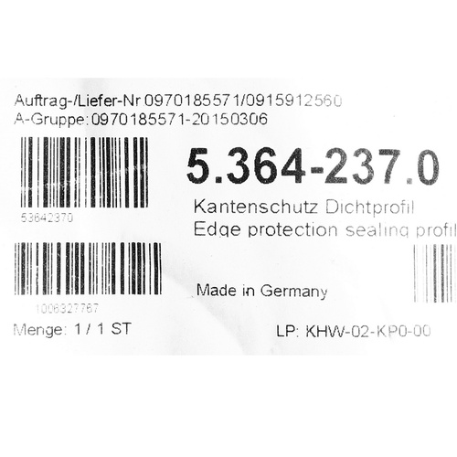 EDGE PROTECTION SEALING PROFILE