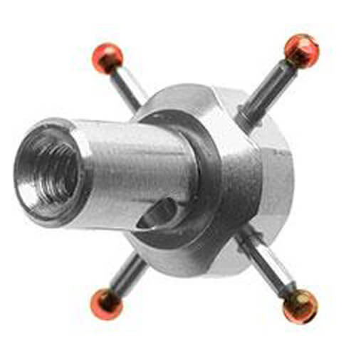 เข็มวัดชิ้นงานทรงดาว M2 ก้านคาร์ไบด์ ปลายทับทิม 4-way 10mm Span Dia. 1mm