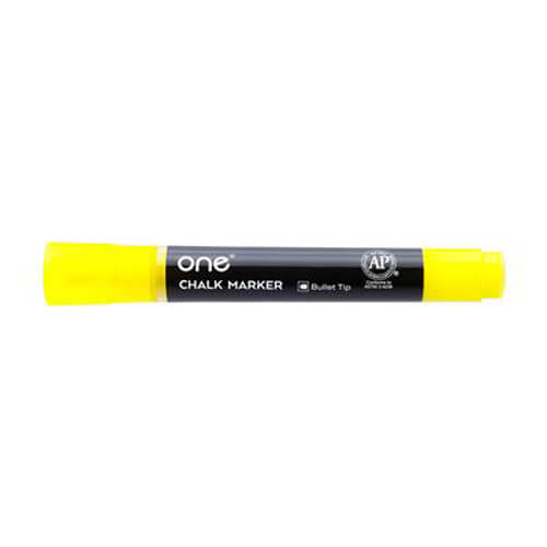 ปากกาชอล์กบอร์ด 2-3 มม. เหลือง ONE A135