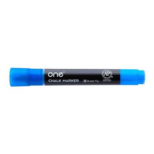 ปากกาชอล์กบอร์ด 2-3 มม. น้ำเงิน ONE A176