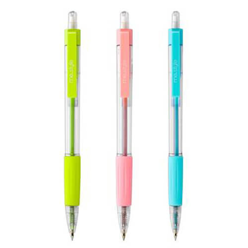 ปากกาลูกลื่น 0.5 มม. หมึกน้ำเงิน คละสี ME.STYLE G-3114C