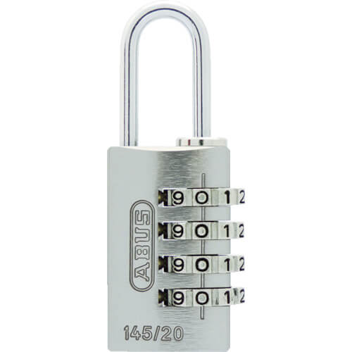 กุญแจเลื่อนแบบตัวเลข 4 ขั้น 145-4d 20 BK