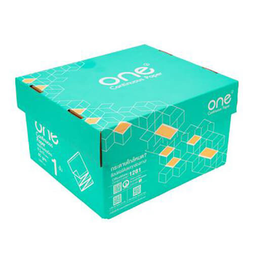 กระดาษต่อเนื่อง ไม่มีเส้น 9.5 x 11 นิ้ว 1 ชั้น ONE