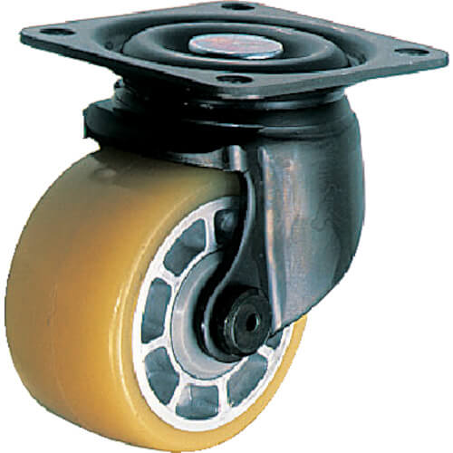 Plate Type Low-Floor Type Heavy Load Caster  (aluminum wheel urethane tire)
