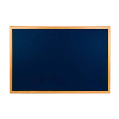บอร์ดกำมะหยี่ขอบไม้ 90 x 120 ซม. น้ำเงิน ONE