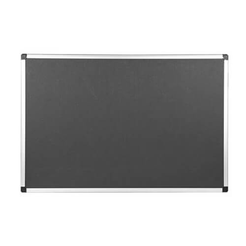 บอร์ดกำมะหยี่ขอบอลูมิเนียม 60 x 90 ซม. เทา ONE