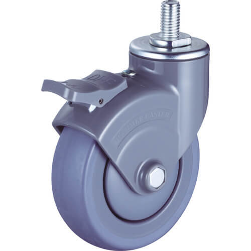 Plate Type Noise Reduction Caster  (PP wheel rubber tire)