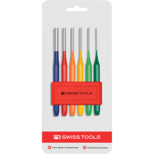 Coloured Parallel Pin Punch Set