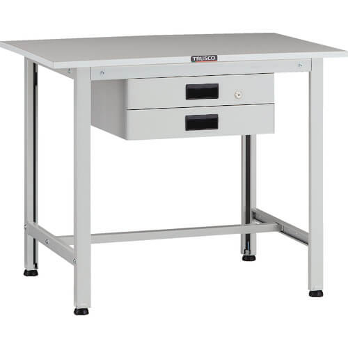 โต๊ะทำงานน้ำหนักเบาแบบ AOR ขนาด 900 x 600 บาง 2 ลิ้นชัก