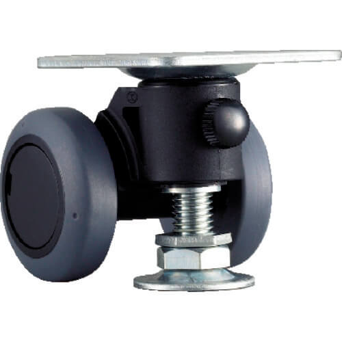 Plate Type Double Wheel Caster Caspad  (elastomer wheel)