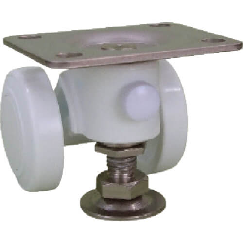 Plate Type Double Wheel Casters Caspad (nylon wheel)